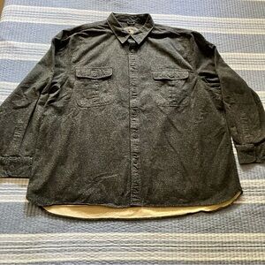 Freedom Foundry Dry Goods Long Sleeve Shirt - 3XL - Black with Cream interior